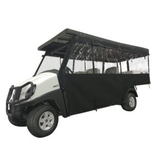 140100 RedDot Club Car Transporter 3-Sided Black Track Style