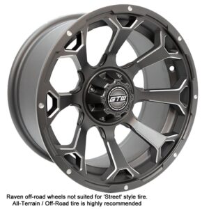 19-227 GTW® Raven Off-Road Matte Grey Wheel
