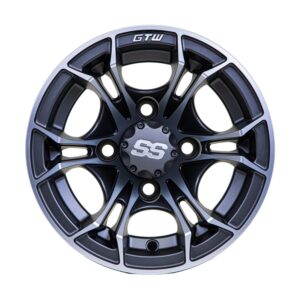 19-385 10" Spyder Wheel - Machined Grey