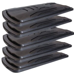 26-152-5 RedDot Versa Triple Track Top - Black - Bulk Pack of 5