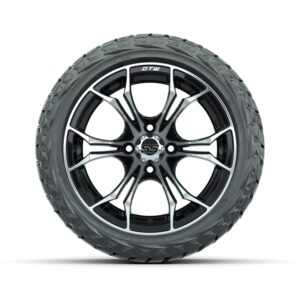 A19-1367 Spyder / Machined & Black / Maverick 23"