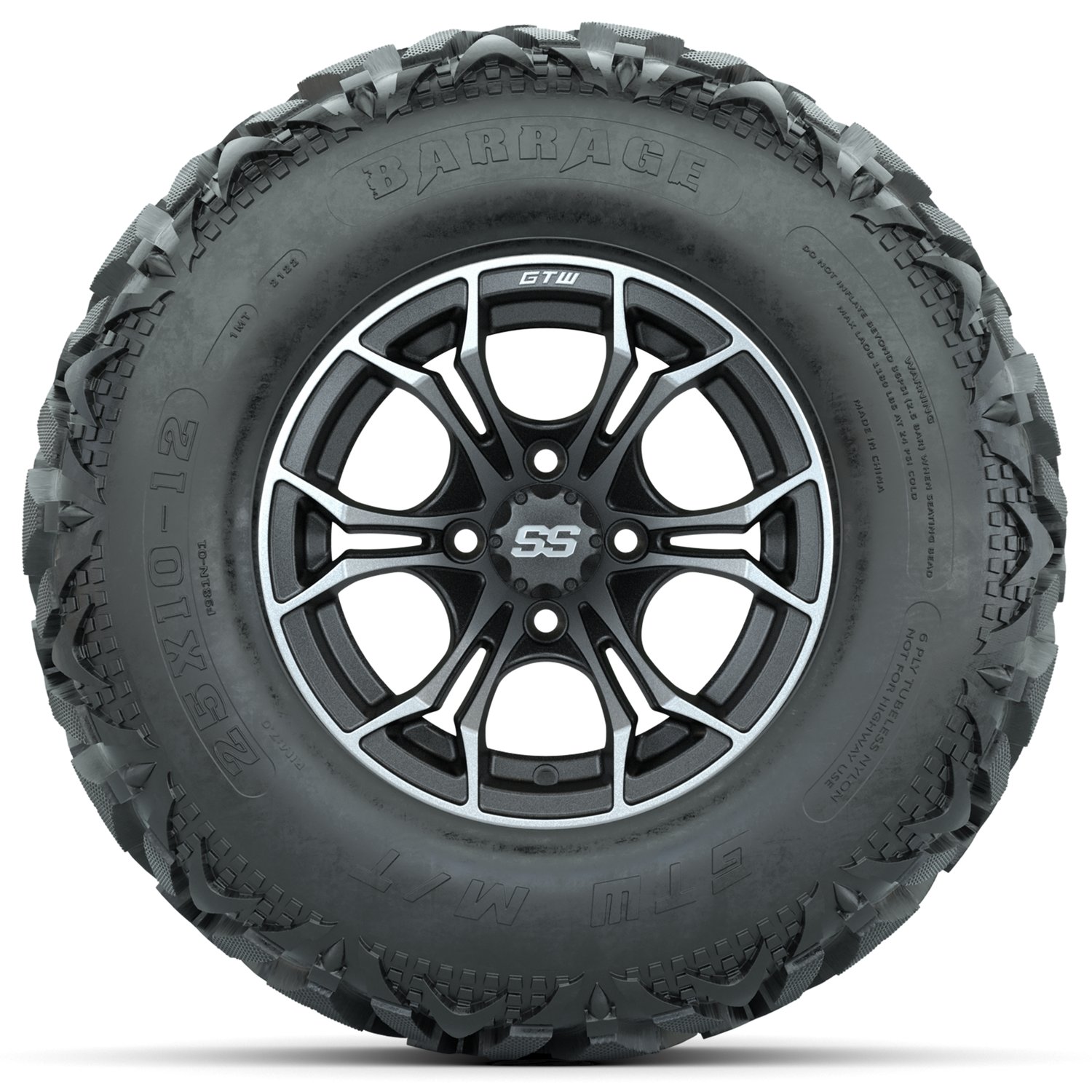 A19-2081 Spyder / Matte Gray & Machined / Barrage