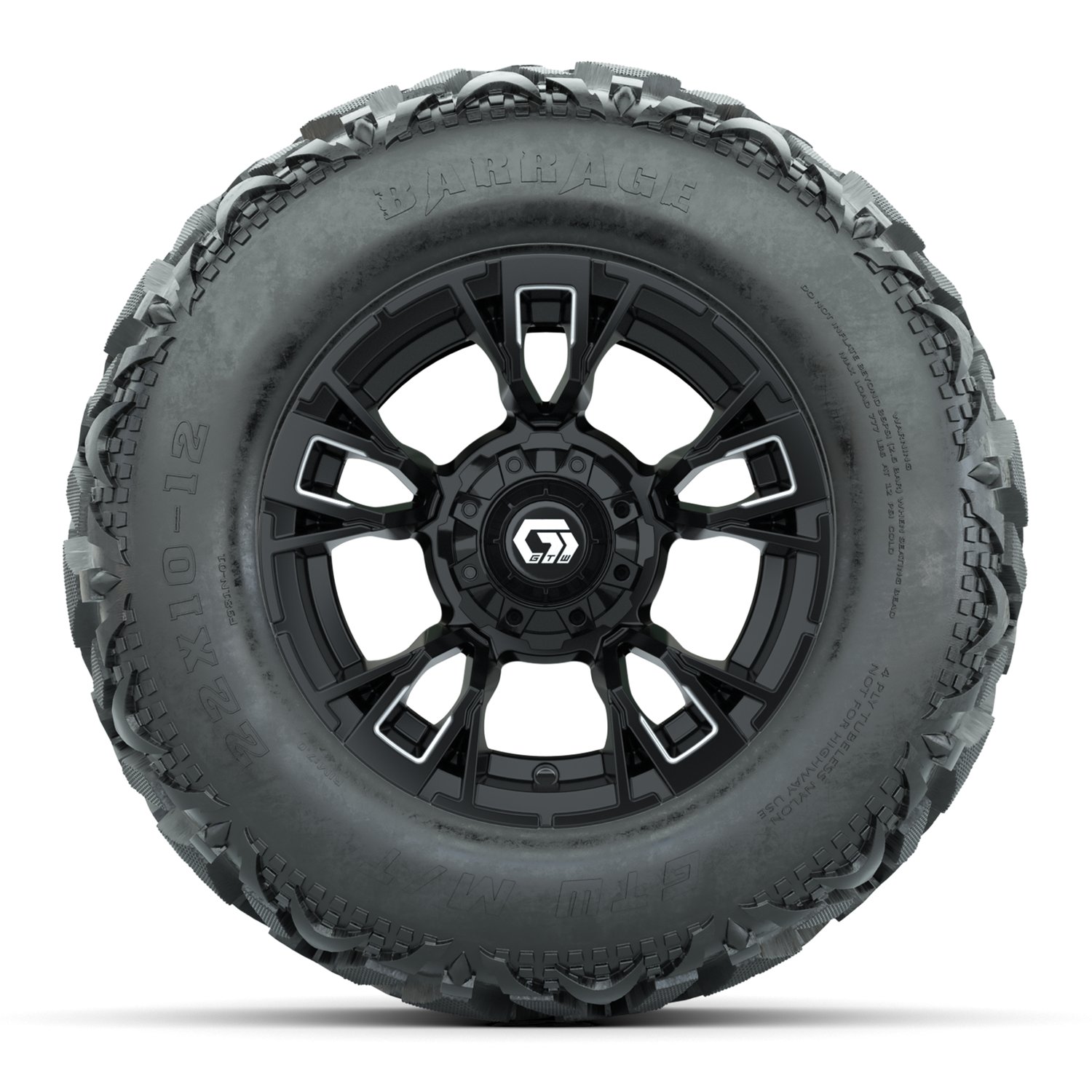 19-420 A19-2134 Vandal / Matte Black & Machined / Barrage