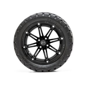 20-071 A19-413 GTW14" Element Matte Black Wheels with 22" Timberwolf Mud Tires