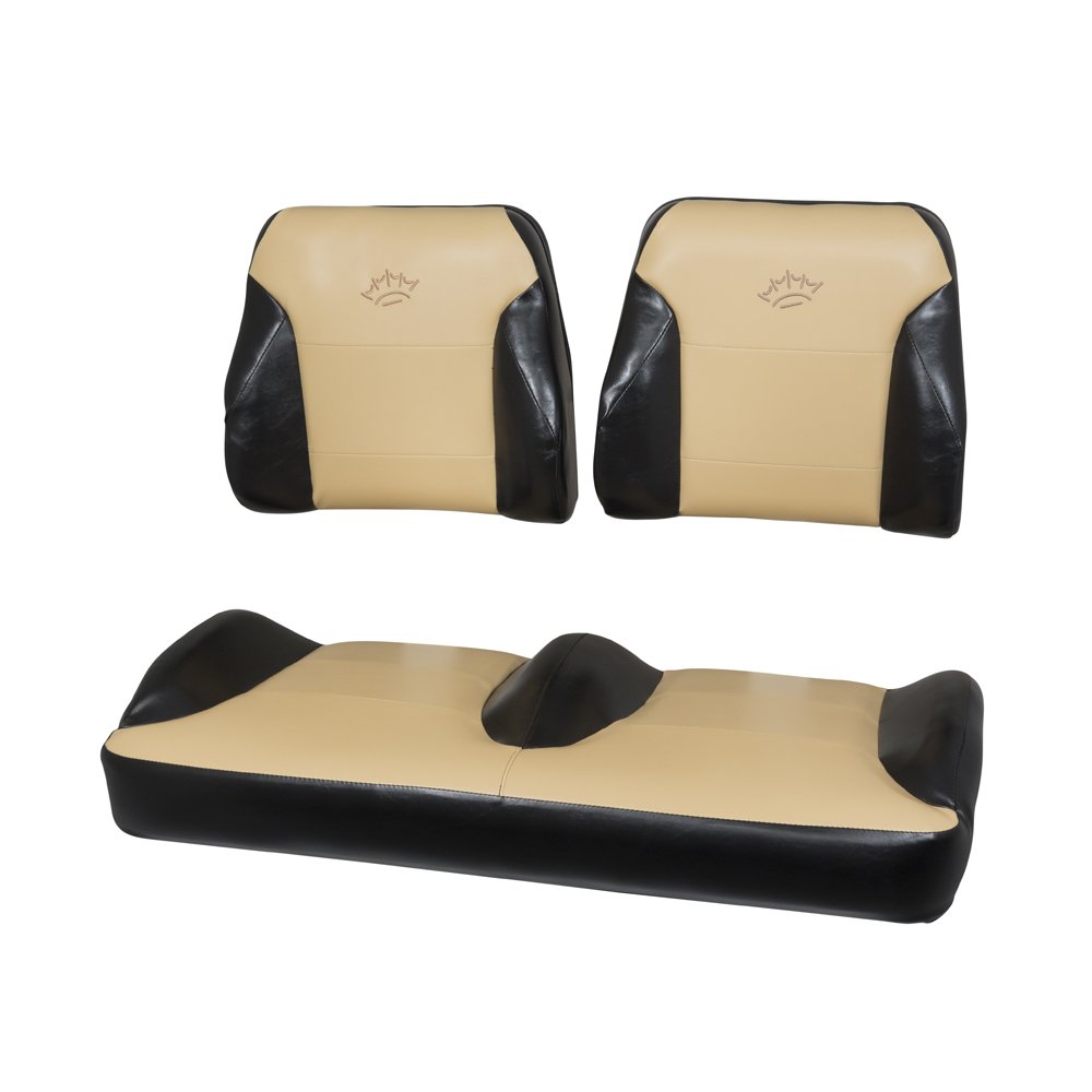 2053 E-Z-GO TXT Black/Tan Suite Seats