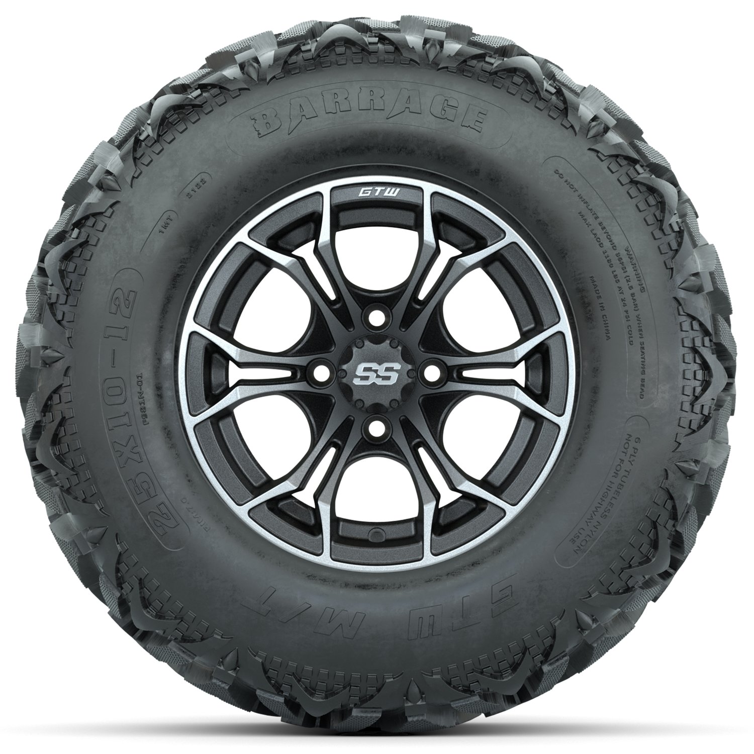 A19-2081 Spyder / Matte Gray & Machined / Barrage