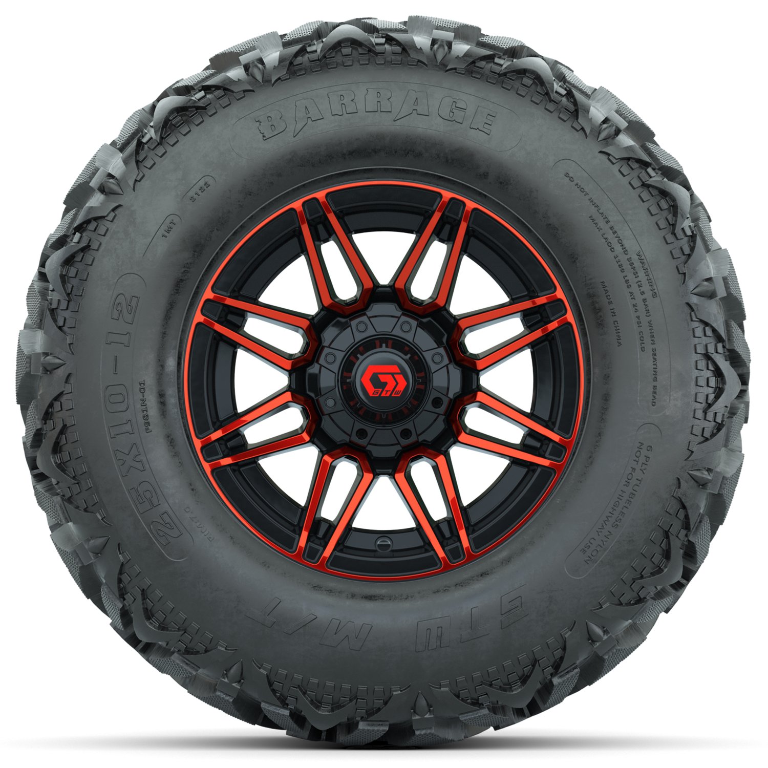 A19-2119 Stealth / Red & Black / Barrage