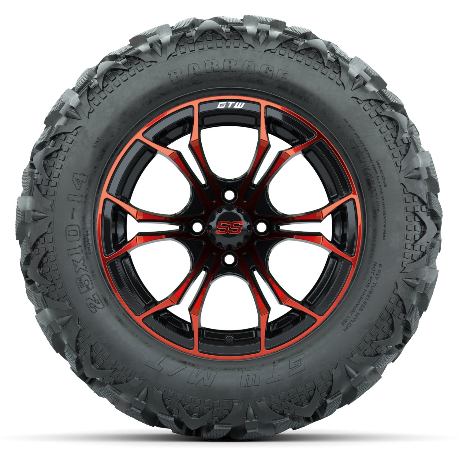 A19-2404 Spyder / Red & Black / Barrage
