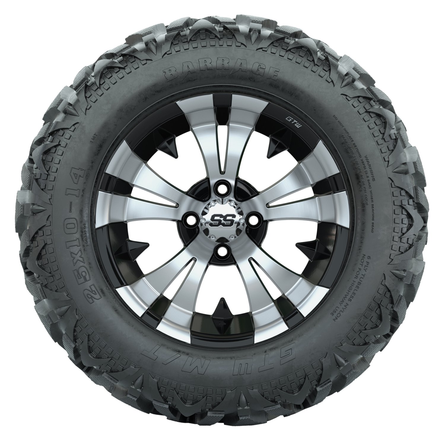 A19-2305 Vampire / Machined & Black / Barrage