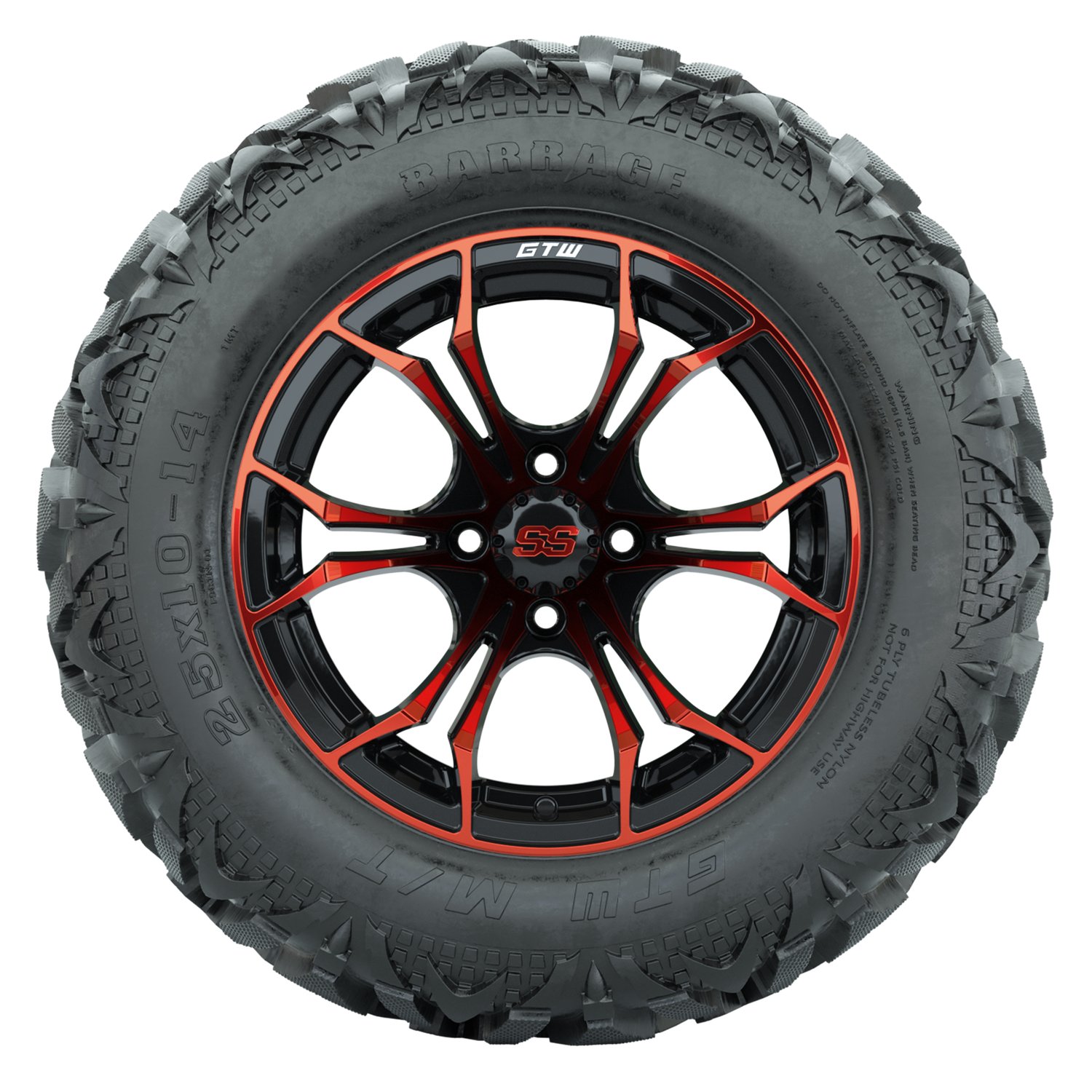 A19-2404 Spyder / Red & Black / Barrage