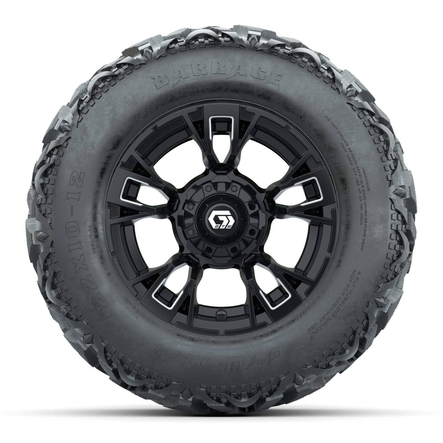19-420 A19-2134 Vandal / Matte Black & Machined / Barrage