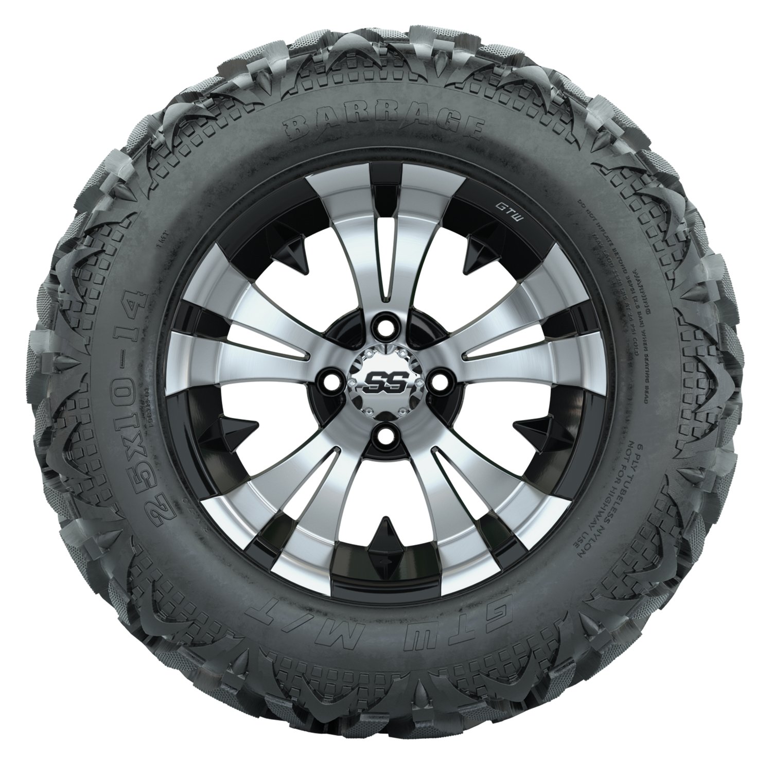 A19-2305 Vampire / Machined & Black / Barrage