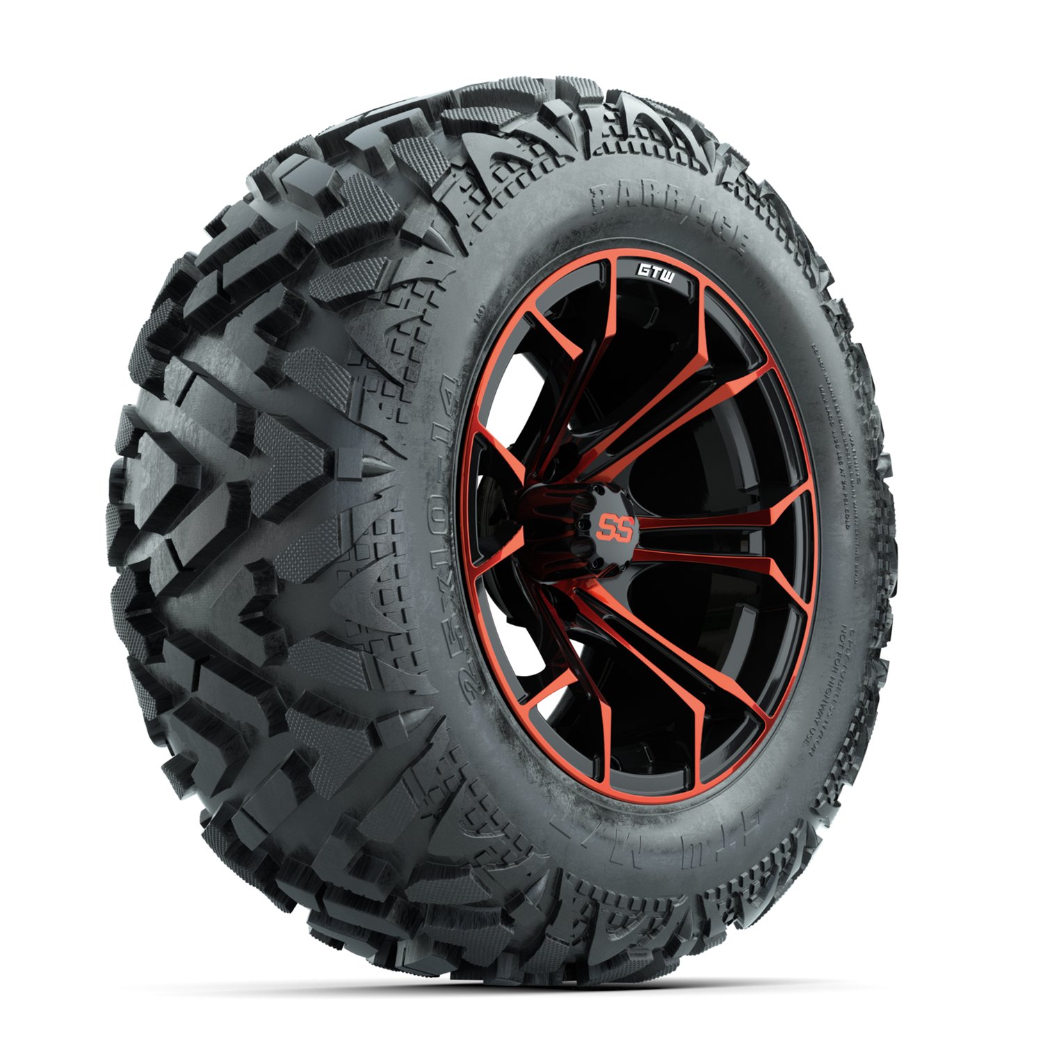 A19-2404 Spyder / Red & Black / Barrage