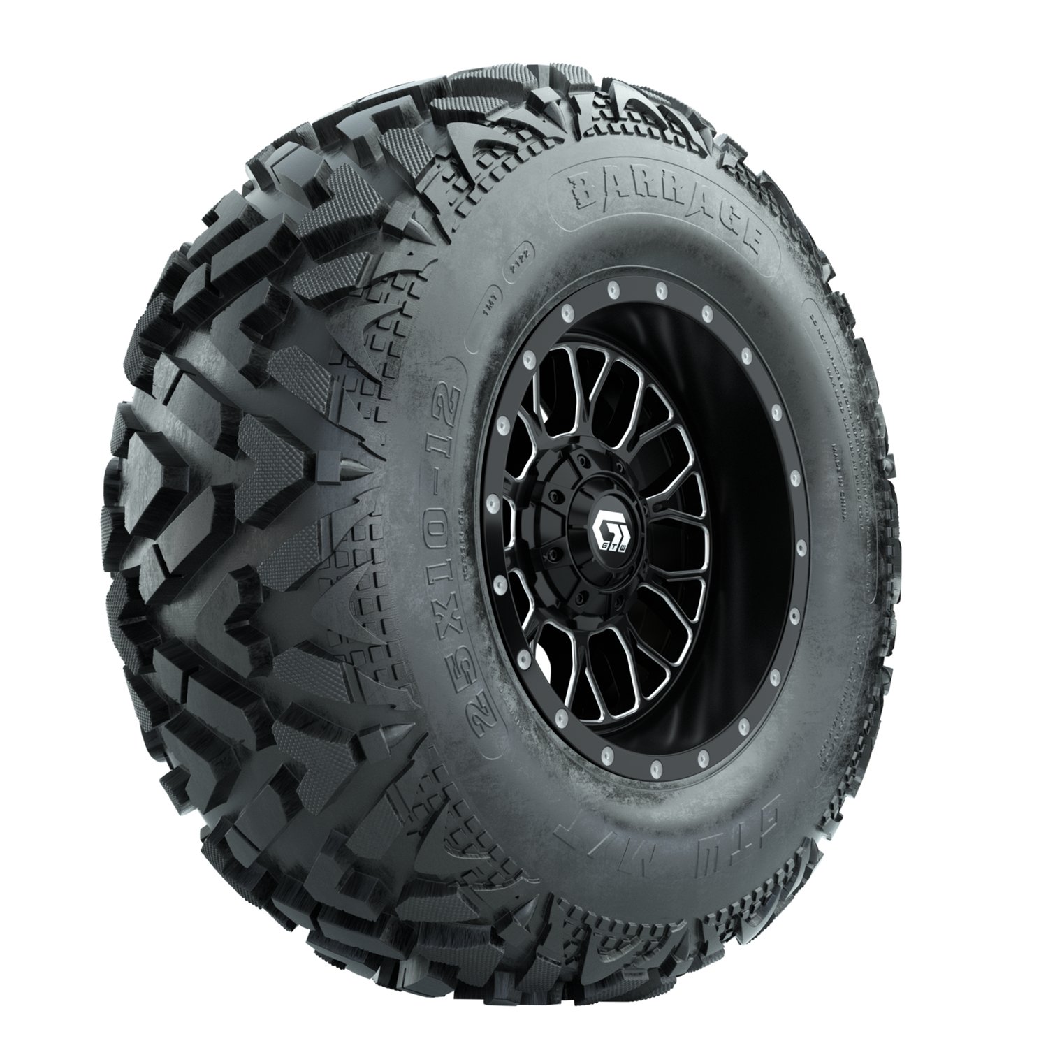 A19-1739 Helix / Machined & Black / Barrage