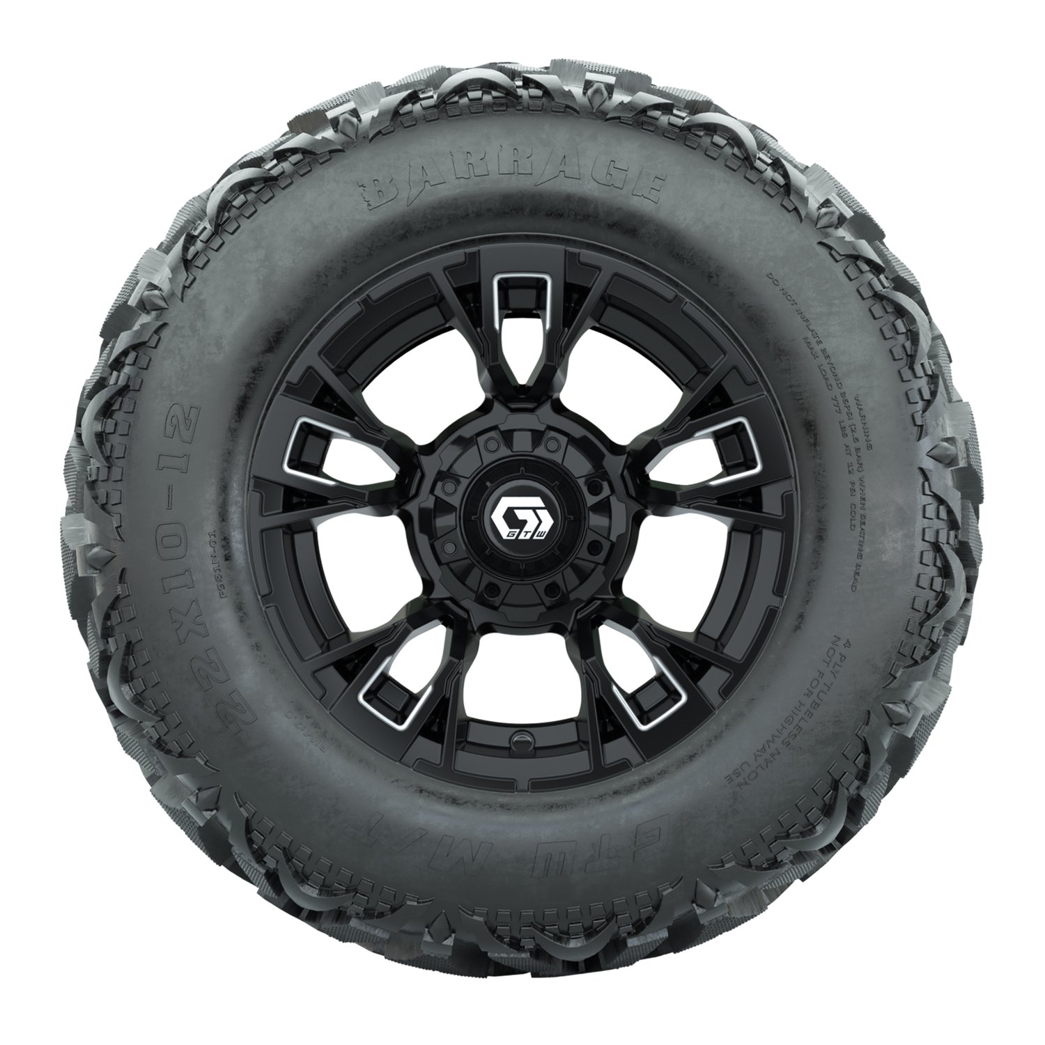 19-420 A19-2134 Vandal / Matte Black & Machined / Barrage