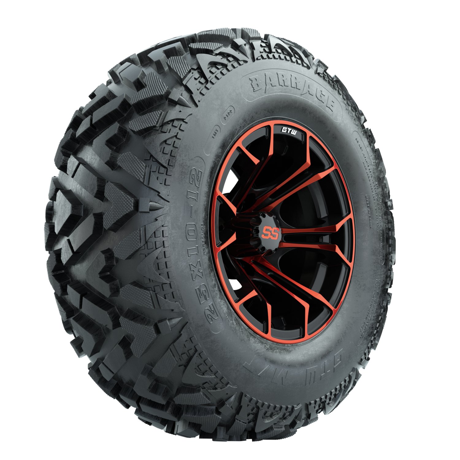 A19-2190 Spyder / Red & Black / Barrage