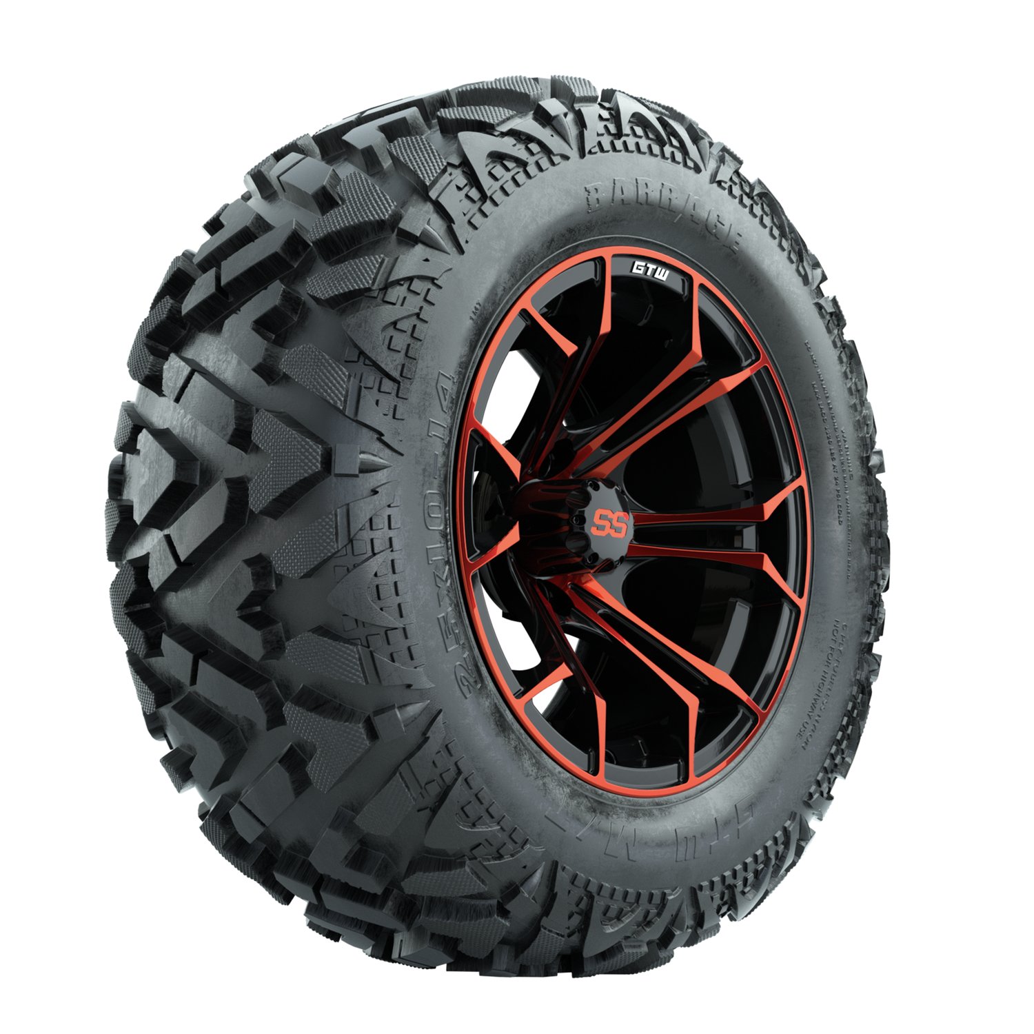 A19-2404 Spyder / Red & Black / Barrage