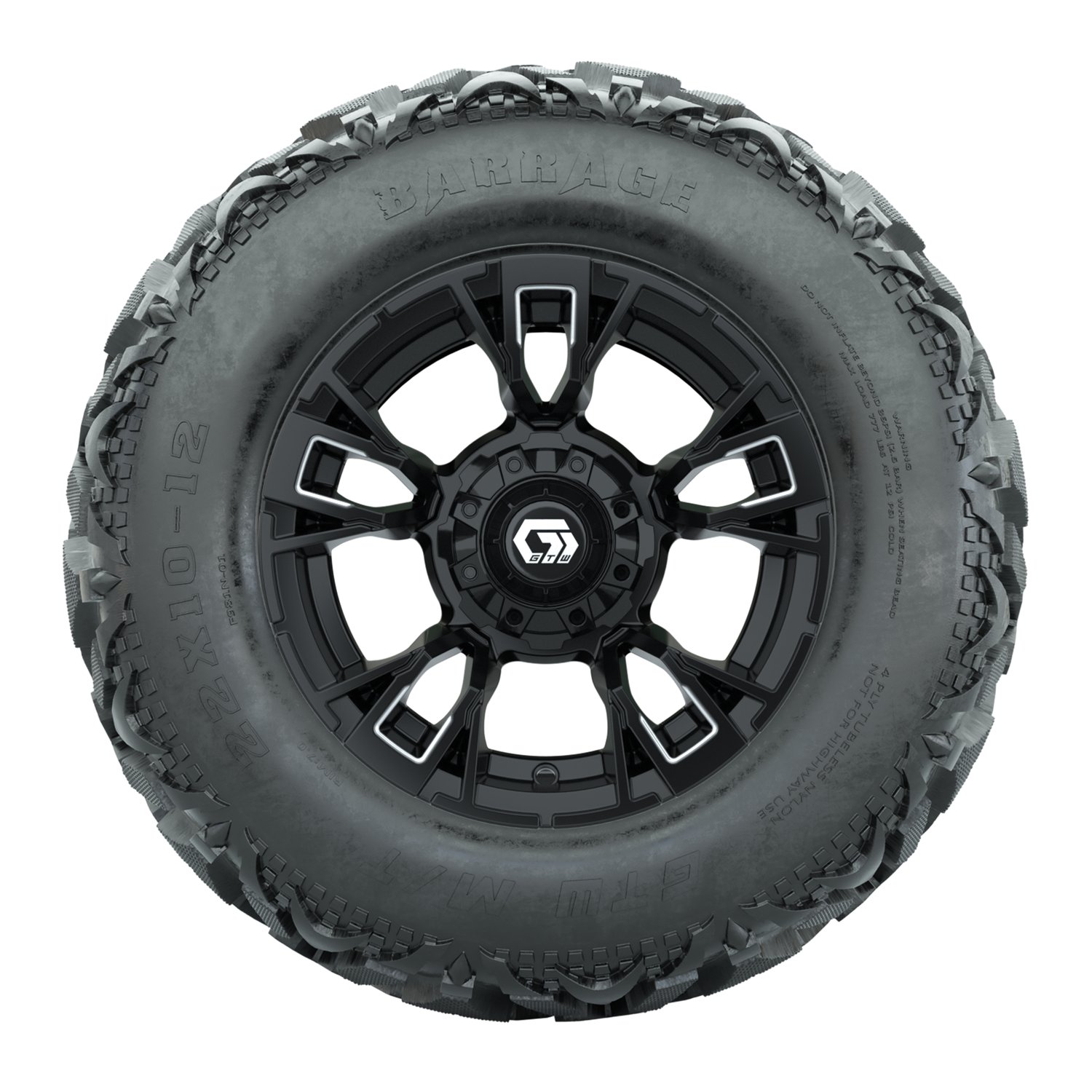 19-420 A19-2134 Vandal / Matte Black & Machined / Barrage
