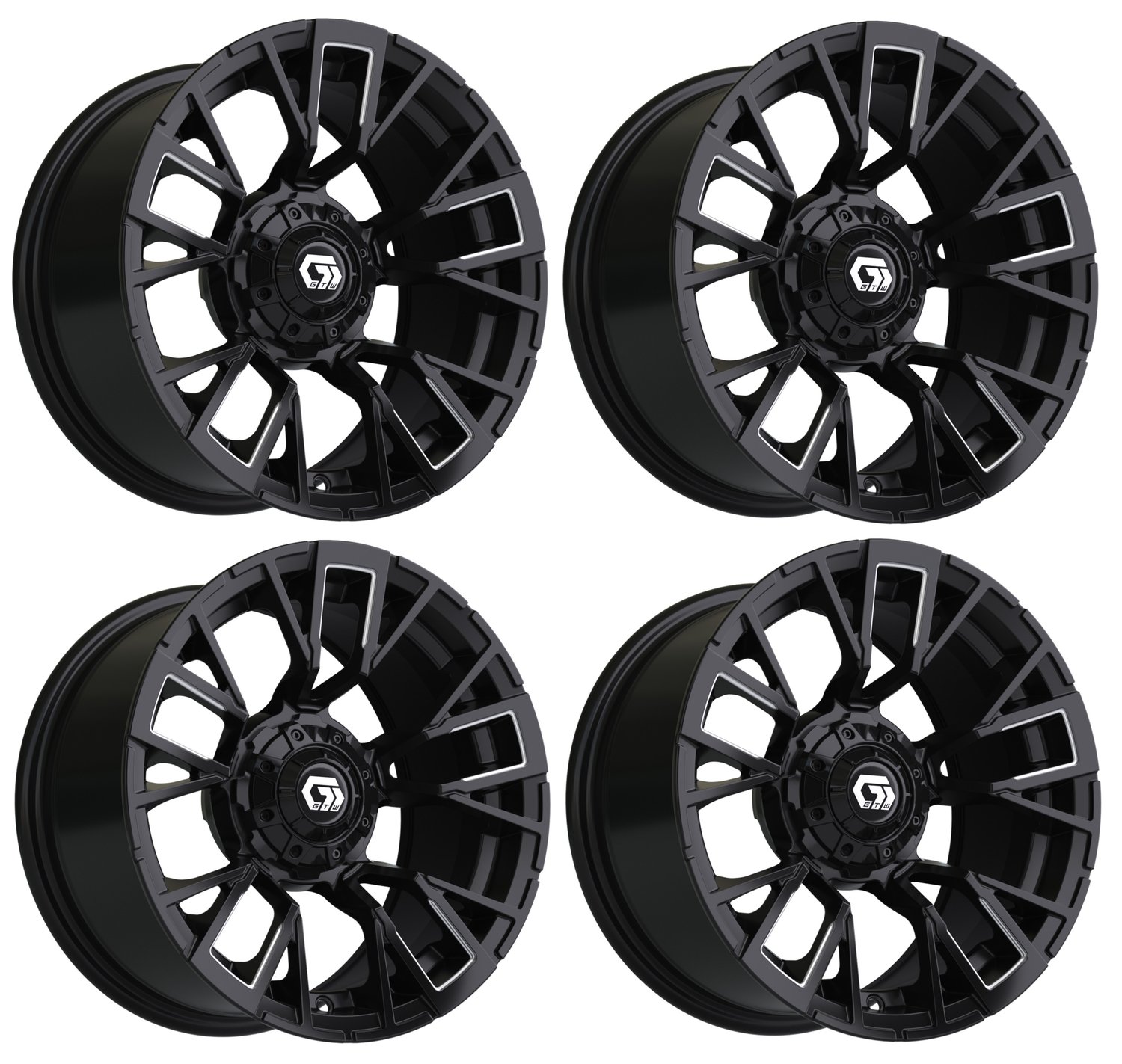 19-421 14" Vandal Matte Black & Machined